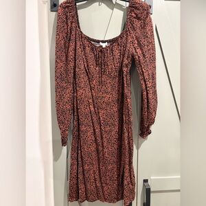 Gianni Bini leopard print Long Sleeve Dress